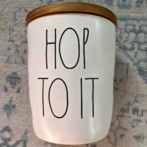 🧡3/15 Rae Dunn HOP TO IT Ceramic Canister